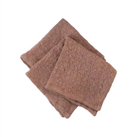 NEW LINEN TALES linen dishcloth set of 6 in cafe creme - Picture 1 of 1